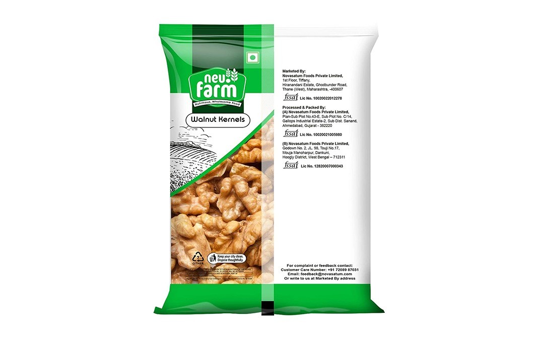 Neu.Farm Walnut Kernels    Pack  500 grams